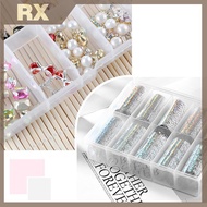 Nail Art Storage Case Rhinestone Gems Accessories Clear Plastic Empty Container