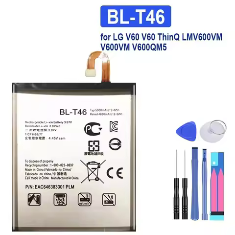 BL-T46 BL-T48 BL-T49 Battery For LG V60 V60ThinQ LMV600VM STYLO 6 STYLO6 LM-Q730MM K510 K51S LM-K410