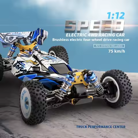 Wltoys New 124017-V8 1/12 2.4G Racing RC Cars 4WD Brushless Motor 75Km/H High Speed Remote Control O