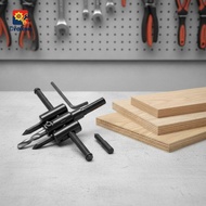 delicatecat0c Adjustable Circle Hole Saw Drill Bit Sharp Alloy Tip Wood Hole Cutter for Gypsum Board