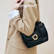 Songmont Medium Chocolate Bag Series songmont Lock Designer Chain Small Square Bag