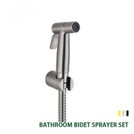 304 Stainless Steel Handheld Bidet Spray Shower Set Toilet  Sprayer Douche Kit Bidet Faucet Brushed Nickel