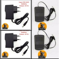 Sparepart Pedal injakan dan Adaptor Mesin jahit mini portable 6v 15A // Theo R