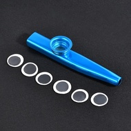 Metal Kazoo + Kazoo Flute Diaphragm Mouth Flute Harmonica Kids Party