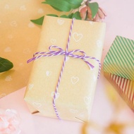 愛心牛皮包裝紙(2K)。JW-98。禮物包裝.填充裝飾.日系風格