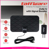 COD Taffware Antena TV Digital DVB-T2 25dB Grid Pattern Signal Booster / Antena tv digital set to box outdoor indoor wifi super jernih matrix anteneu intra tabung kecil kabel panjang kuat portable pf 5000 plus kabel remot robot analog atas advance rumah