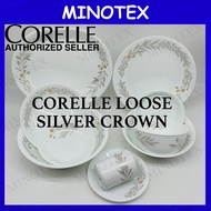 Corelle Loose Silver Crown (Divided Plate/Dessert Bowl/Soup Plate/Serving Bowl) Pinggan Mangkuk Corelle / Pinggan Loose