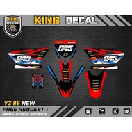 DECAL YZ NEW 85 DECAL YZ STRIPING YZ STICKER YZ NEW 85 01