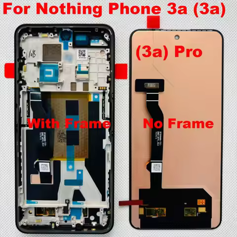 6.77" New Original AMOLED 120Hz For Nothing Phone 3A A059 Display Touch Screen Panel Digitizer For N