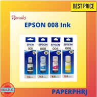 Epson 008 Original Ink Bottle Black Cyan Magenta Yellow for L15150 L15160