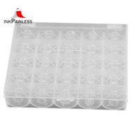 25pcs Plastic Empty Bobbins Case For Brother Janome Singer Sewing Machine