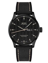 MIDO MULTIFORT CHRONOMETER 1 นาฬิกาข้อมือ AUTOMATIC รุ่น M038.431.37.051.00 (สายหนังสีดำ ผ่านการรับรองโดย COSC)(ประกัน 5 ปี)