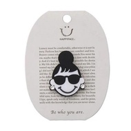 ~~~Versailles Life Boutique~~ Japan Imported Cute EMMA Smile Girl Black Style Magnetic Pin.brooch