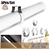 HIGHVIEWLS 5Pcs Spring Terry Clip, Base Tool Fixing Clips Lamp Tube Clip,  With Rubber Protection T3