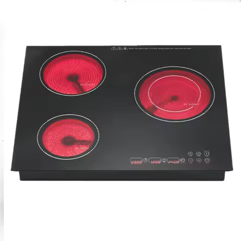 Embedded Cooktop Stove Electric Ceramic Cooker Threer-head Electric Stove Integrated High Power Cera