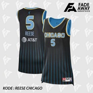 WNBA Chicago Sky Angel Reese Basketball Jersey #5 Black - Children & Adults