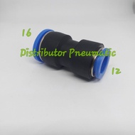 MPG 16-12 STRAIGHT REDUCER FITTING 16MM HOSE CONNECTION TO 12MM HOSE