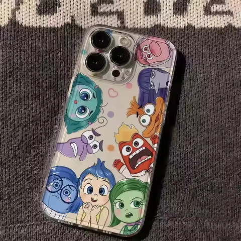 Movie Inside Out II Phone Cases For iPhone 16 15 14 13 12 11 Pro Max XR 8 7 Plus 13 12 Mini Soft Cov