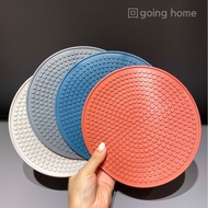 [SG] (Set of 2) Morandi Silicone Trivet Mat Pot Round Heat Resistant Countertop Spoon Rest Large Coa