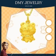 DMY Jewelry Emas Bangkok Original Cop 916/Rantai Leher Lelaki/Lucky Tiger Pendant/Rantai Leher Perem