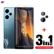 3in1 Tempered Glass For Xiaomi POCO F5 Pro 5G Full Protective Back Film Camera Lens Film For mi Poco F5 Pro PocoF5 poxo F 5 pro F5pro 23013PC75G 6.67"Screen Protectors Film