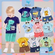 🐳T-Shirt Baju Murah Budak Baju Set  Newborn Baby Girls Boy Budak Baby Set Clothes Short Sleeve Shirt