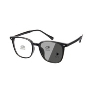 Cyxus Anti-Blue Light Glasses Photochromic lenses Square Frame Korean Style Unisex Acetate 8389