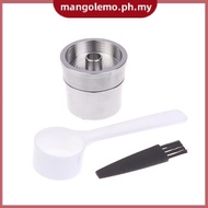 [MANGO] ICafilas Stainless Steel Reusable Illy Coffee Filter Tamper Set Refillable Capsules Pod Tamp