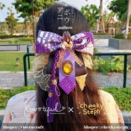 Anibow Cyno 1 Genshin Impact Bow Hair Clip Accessories Cosplay Hairpiece Headpiece