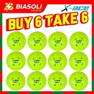 X-ace Pro-40 Pickleball Balls 40 Holes Balanced Training Pickle Balls