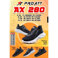 PRO ATT AX 280 Unisex Children's School Shoes with Plain Black Velcro for Kindergarten, Elementary S