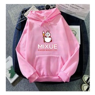 sweater hoodie anak gambar mixue laki laki perempuan usia 5-12 tahun