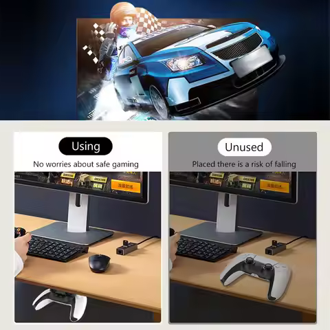 Portable Controller Handle Bracket for PS5 PS4 PS 4 5 Game Console Hanging Storage Rack Holder Stand