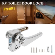 RV Toilet Door Lock Bathroom Door Lock Caravan Boat Latch Handle Lock RV Accessories