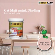 Cat Dalam Berkualiti Baik 5L Emulsion Paint Light Rose S 1015/R20B 📌 5L Seqa Worldtex Extra 💢 Cat Da