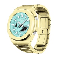 (NO WATCH)Nautilus Metal Bezel Casioak for GA2100 Luxury Modification Set for GA 2110 Mod Kit Stainl