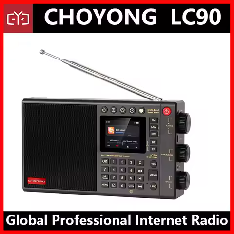 CHOYONG LC90 Radio Internet Multi-Band Smart Global Professional WIFI/4G AM/FM,SSB,Longwave&Shortwav