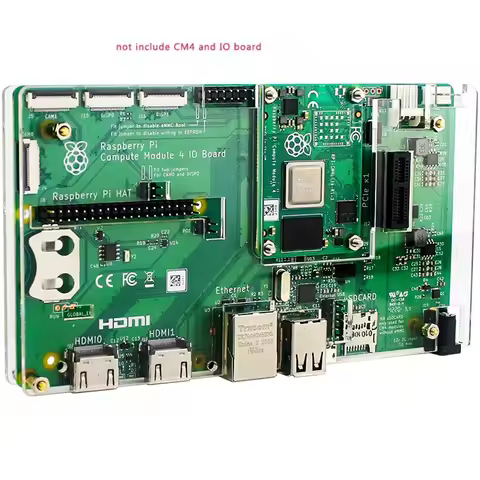 New!!For Raspberry Pi CM4 IO Board Acrylic Case Transparent Shell For Raspberry Pi Compute Module 4 