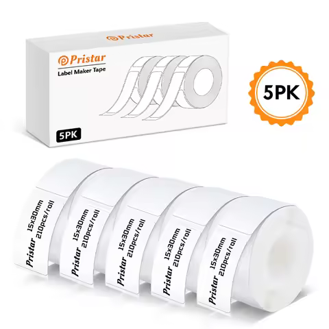 3~5PK Marklife P15 Label Sticker 15x30mm Q30 Label Tape 12x40mm Thermal Paper Compatible for D30 Q30