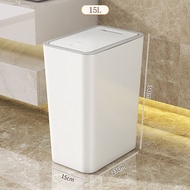 10L/15L Large Rubbish Bin Bathroom Garbage Trash Can Kitchen Dustbin With Lid Cover Portable Dustbin