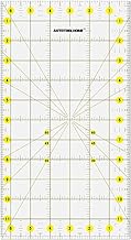 AUTOTOOLHOME Quilting Ruler Acrylic Quilters' Ruler for Easy Precision Cutting Fabric Paper, 6.5" x 