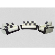 𝙏𝙀𝙍𝙈𝙐𝙍𝘼𝙃 PVC Sofa Kulit 1 Seater 2 Seater 3 Seater 1+2+3 Seater