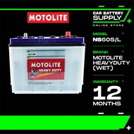 NS60S | NS60LS | NS60 | MOTOLITE HEAVY DUTY WET | Bateri Kereta Car Battery | Saga Wira Waja Vios Ci