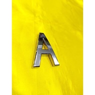 Embossed Letters / Chrome Numbers / Car Number Plates / Luxury Chrome Numbers 7cm / Miniimum ORDER 4