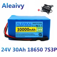 24V 30Ah 7S3P 18650 lithium-ion battery pack 29.4V electric bicycle/lithium-ion battery 2A charger