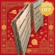 Giường Palet gỗ thông có bản lề gấp gọn