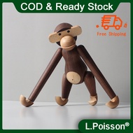 Black Walnut Solid Wood Gibbon Monkey Ornament Hanging Pendant Home Decoration Gift Craft