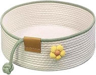 Woven Cat Bed, 50 cm Diameter, Foldable Basket Nesting Site, Breathable Pet Lounger, Claw Abrasion-R