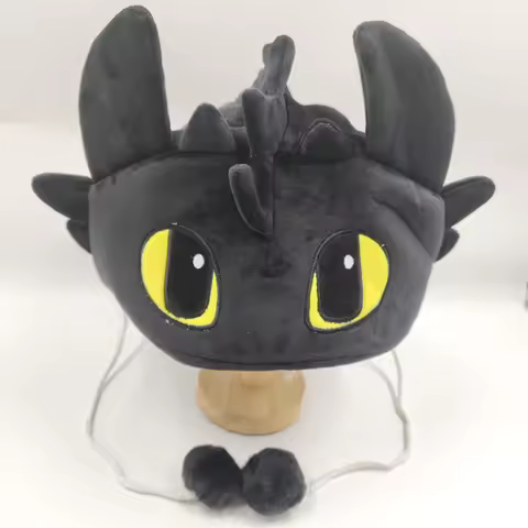 Brdwn 1pc Unisex Dragon Cosplay Ears Eyes Costume Hat