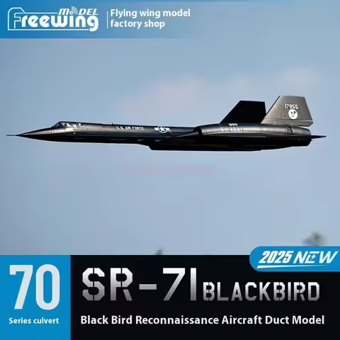 Freewing Dual 70mm Ducted Jet Sr-71 "Blackbird" Rc Plane Reconnaissance Aircraft Assembled Fixed Win
